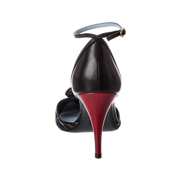 Valentino Royal Heart 90 Leather Pump, Black